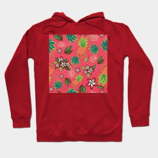 Tropical Beach - Red Hoodie